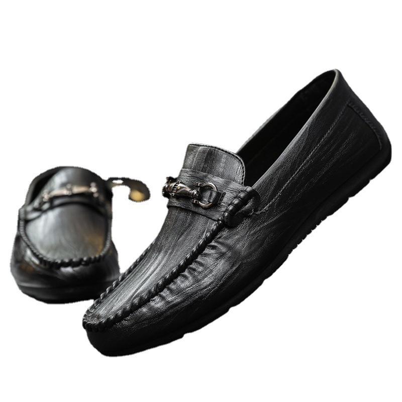 One-Pedal Loafers Summer Lazy Dress Soft-Soled Single Shoes Men'S Trend High-End Low-Top British Men'S Shoes