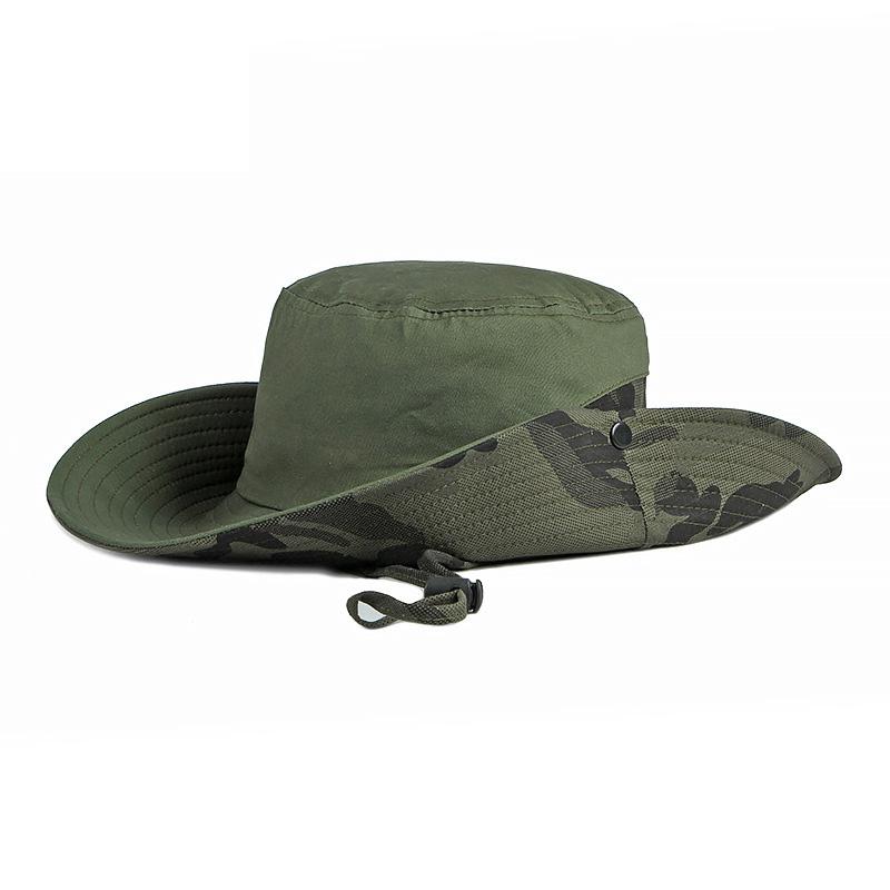

Камуфляжная рыбацкая шляпа, мужская сезон: весна-лето, солнцезащитный козырек, солнцезащитная шляпа, уличная шляпа для альпинизма, путешествий, велоспорта, рыбацкая шляпа армия зеленый