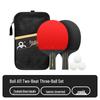 Boli A11 Six-Star Student Training Table Tennis Racket Set - Two-Piece Pure Wood
