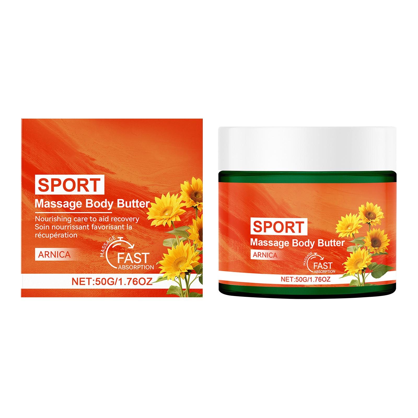 

Массажный крем-масло для тела, успокаивающий мышцы, для быстрой регенерации и глубокого ухода после тренировки для мужчин и женщин, 60 г One Size белый