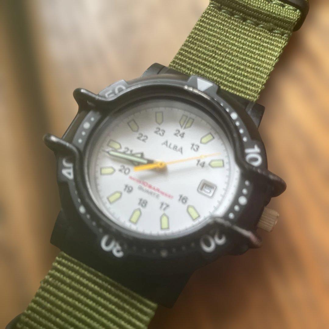 Used ALBA Men s Watch Quartz Military Style