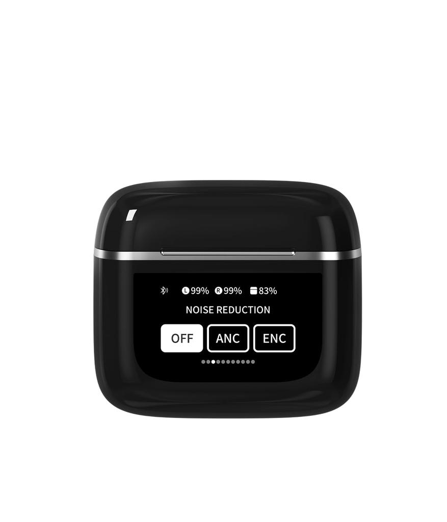 For TOKATech LUMIPods PRO Bluetooth True Wireless Earbuds with Smart Display Touch Control Noise Cancelling Call Support Long Playtime Compatible with