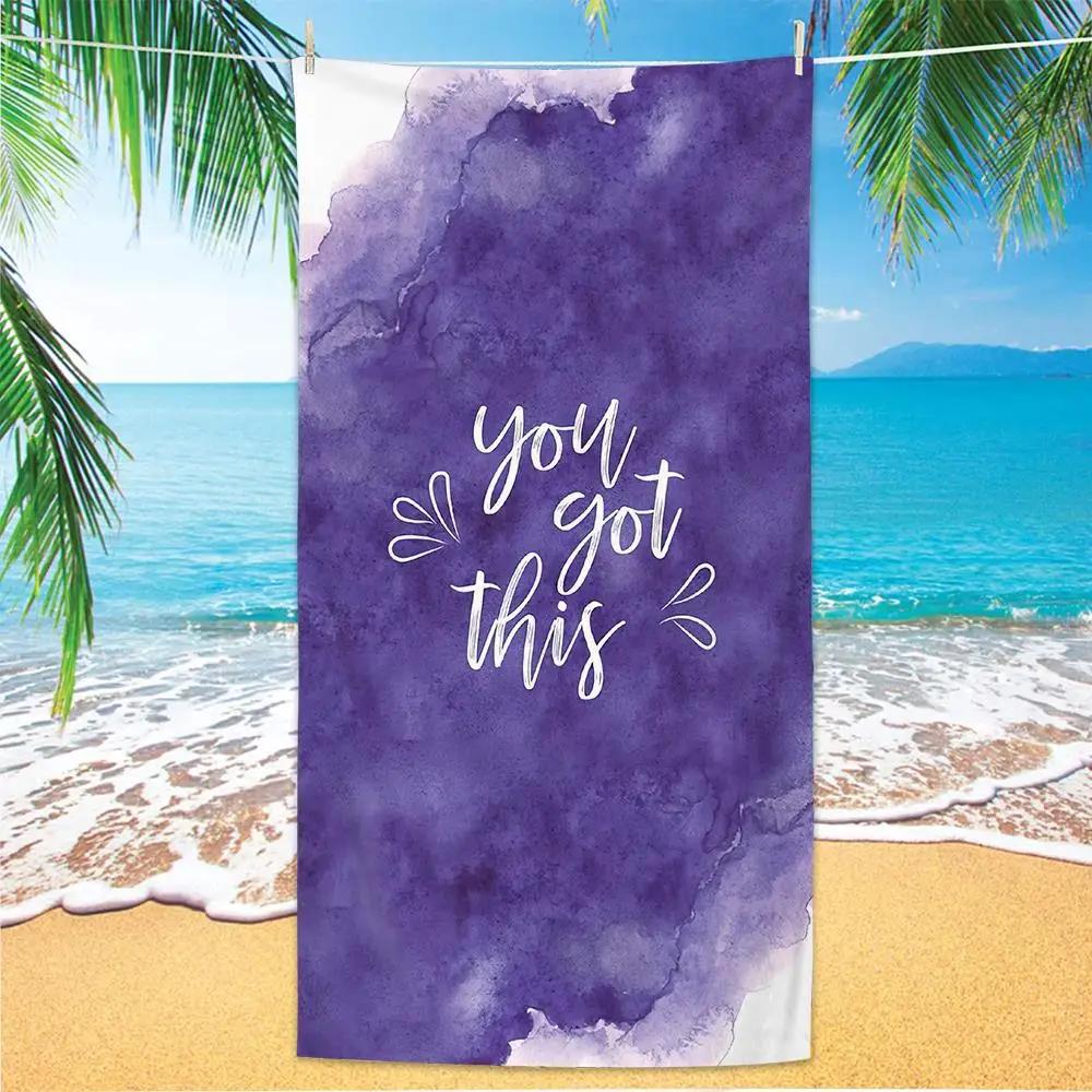 Summer Fun Print Beach Towel - Soft Absorbent Towel for Vacation Lovers,Vibrant and Stylish Designs for Everyday Use and Comfort
