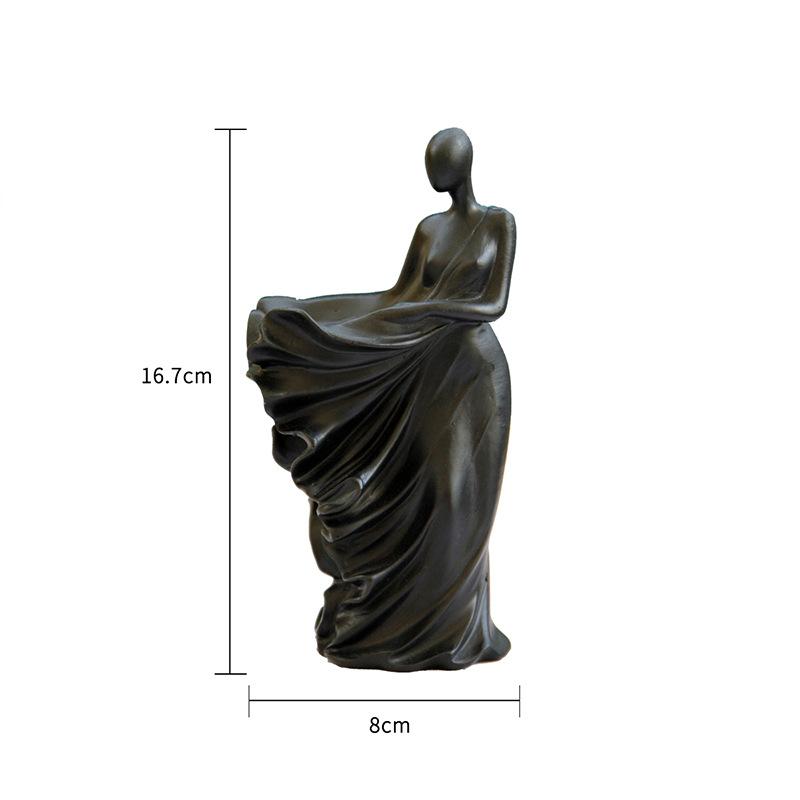 Creative Abstract Art Figure Women's Mysterious Decoration Sculpture Coffee Table Office Figurines Ornaments Home Decor Crafts