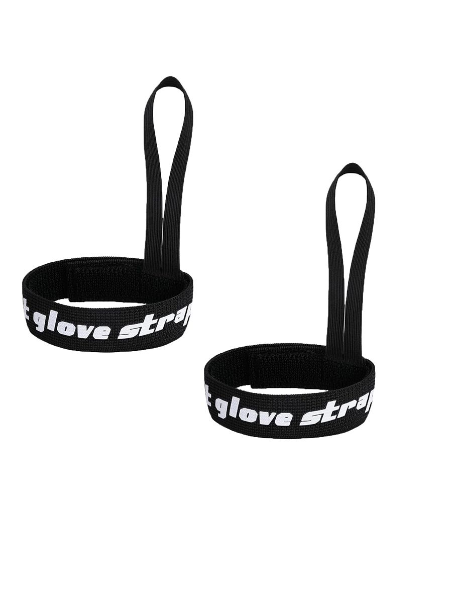 

Sports Gloves, Elastic Ski Gloves, Strap Suspension Skiing, Snowboarding, Outdoor One Size чёрный