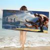 God Of War Video Game Big Microfiber Beach Towels Quick Dry Towel Sand Beach Towels Pool Towel For Travel Swim Pool Yoga