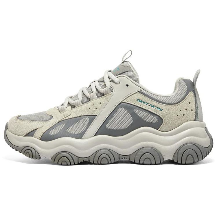 Skechers Rover X Mesh Leather Fashion Sports Low Top Casual Shoes Men sneaker Gray 237483-GRY 44