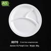 Beilaien A5 Melamine 3-Compartment Divided Plate