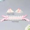 Kawaii Ruffled Headband Ribbon Bow Masquerade Headpiece Sweet Lolita Lace Headband  for Women Girls