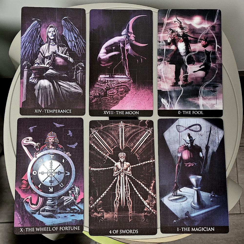 Incubus Tarot Deck 12*7cm 78 Pcs Nightmare-themed Tarot Cards Based On Rider Waite System