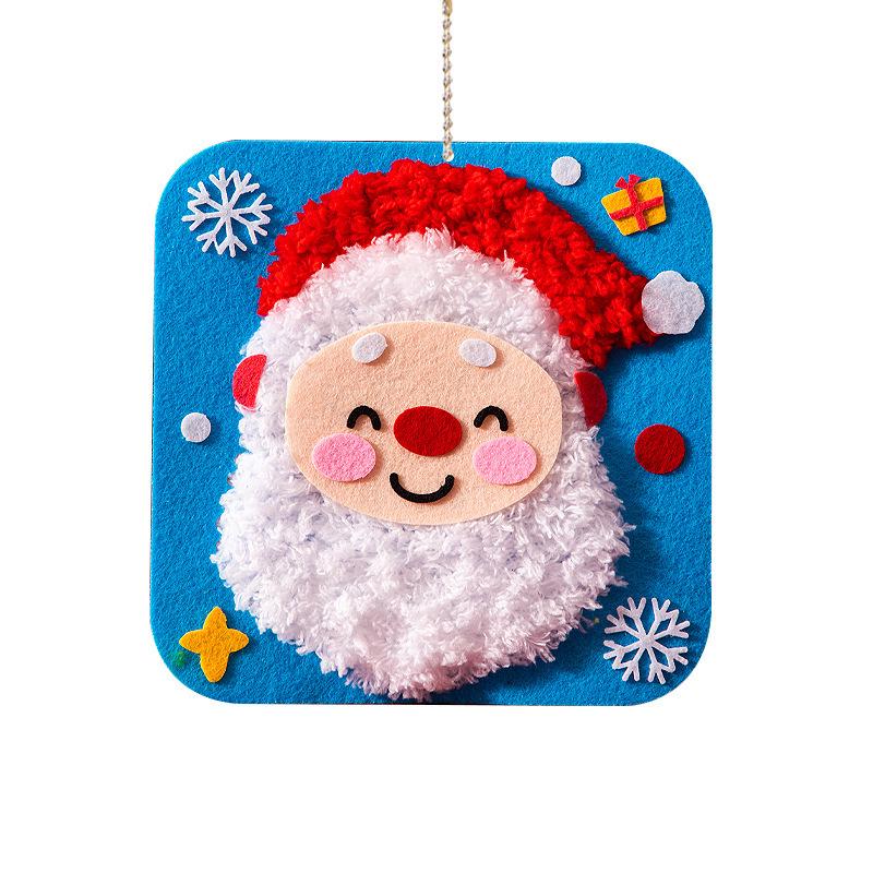 DIY Children's Sew-and-Stitch Christmas Tree Threading Kit