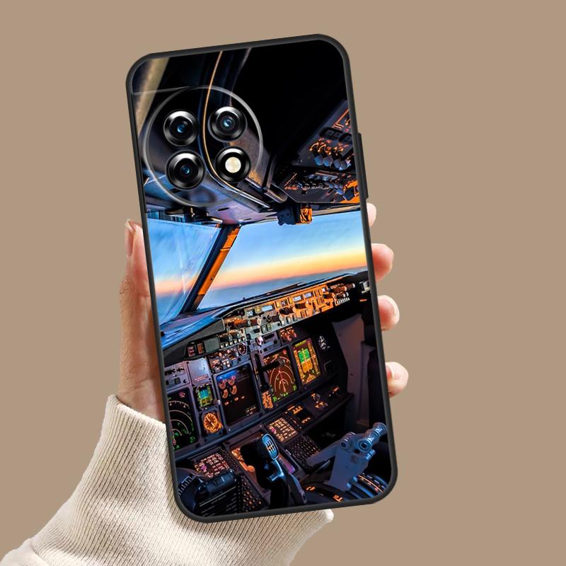 Flight Instruments Cockpit Case For OnePlus Nord CE 5 2 3 4 Lite N30 OnePlus 13 11 12 15 13T 13R 10T 12R 9 10 Pro Cover