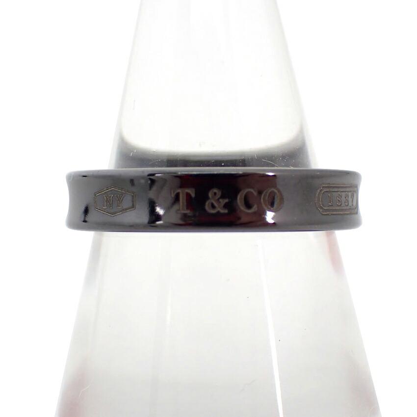 

[Pre-owned] TIFFANY 925/Titanium 1837 Ring / Size 10 / j73-30