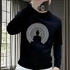 Streetwear Fashion Sweatshirts Autumn New Men's O-Neck Printing Trend Casual All-match Long Sleeve Pullovers Loose T-shirt Tops
