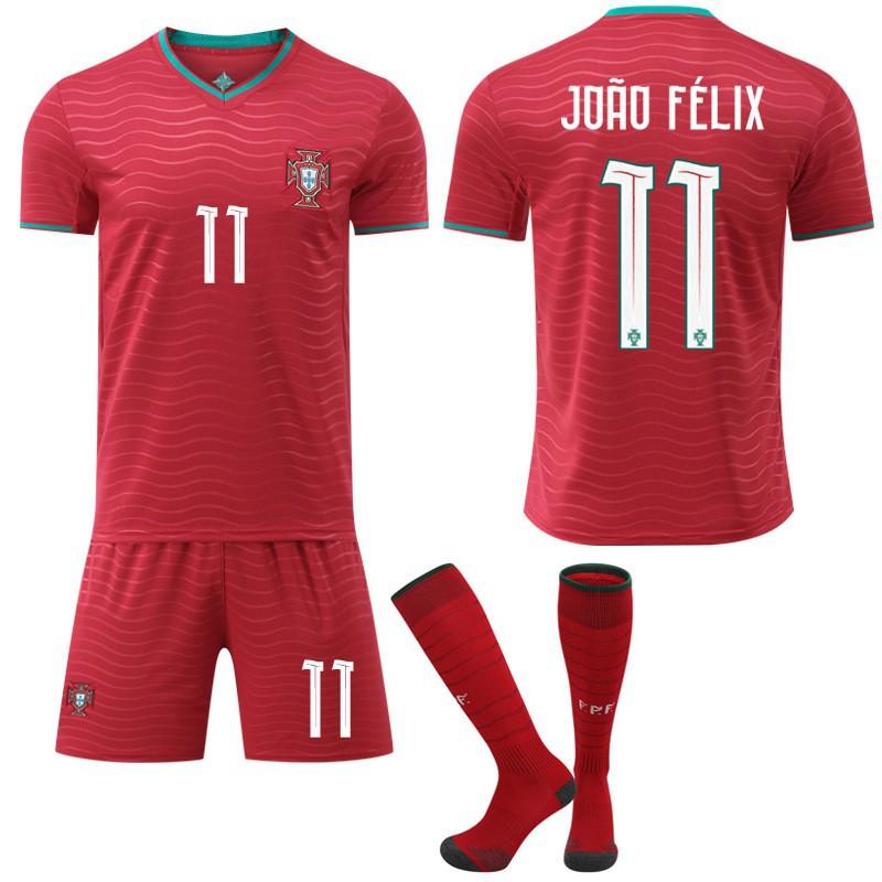 World Cup No. 7 C Ronaldo Jersey Set 8B Fee Sports Team Uniform Jota Football Portugal Home Court