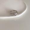 Sweet Pink Zircon Heart Open Ring for Women – Simple Korean Style