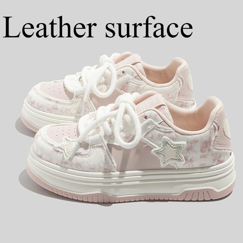 

Sweet White Shoes Women s All-match Fashion Casual Shoes Thick-soled Shoes 35