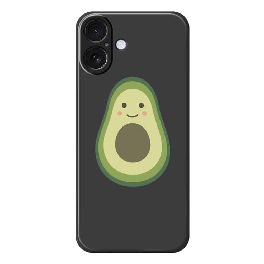 For iPhone 17 Case Cute Avocado Pattern Printing Straight Edge TPU Phone Back Cover