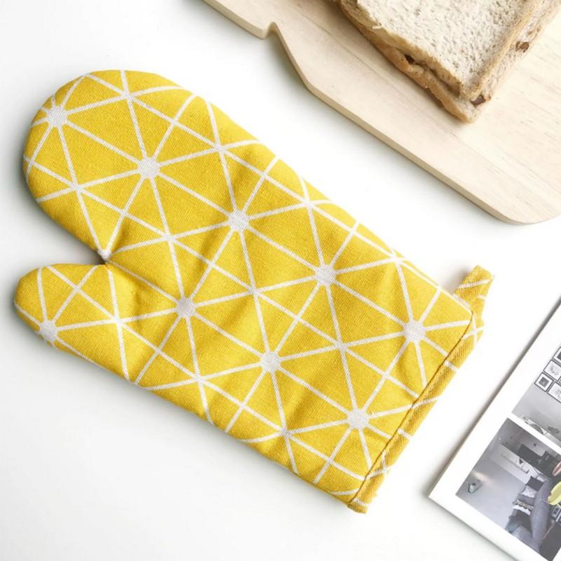 1 PCS Heat-Insulated, Anti-Scald Microwave Oven Gloves, High Temperature Resistant Thickened Baking Oven Gloves