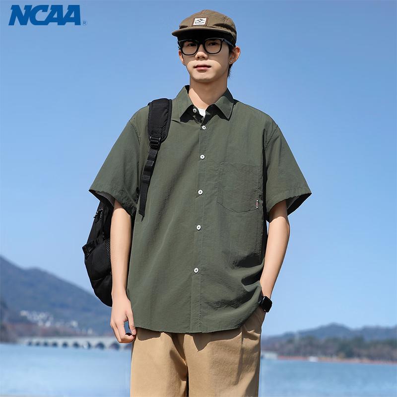 NCAA Men s Ice Silk Quick-Dry Wrinkle-Free Short-Sleeve Shirt L