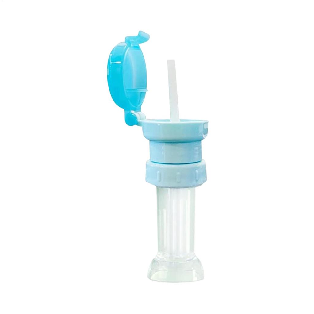 Kids Water Bottle Caps Spill Proof Juice Soda Water Bottle Twist Cover Caps with Straw Safe Drink Sippy Caps Feeding Drinkware