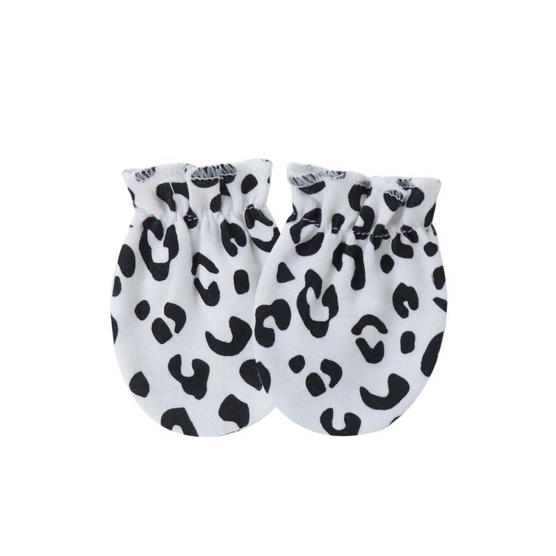 6PCS Baby Cotton Anti Scratch Mittens Newborn Elastic Cuff Hand Covers For 0-6 Months Infant Face Protection Daily Wear Assorted Styles