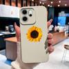 For Oppo Reno 14F 5G Phone Case Sunflower Patterns Soft Liquid Silicone Shell For OppoReno14F 14 F Camera Coverage Durable Capa