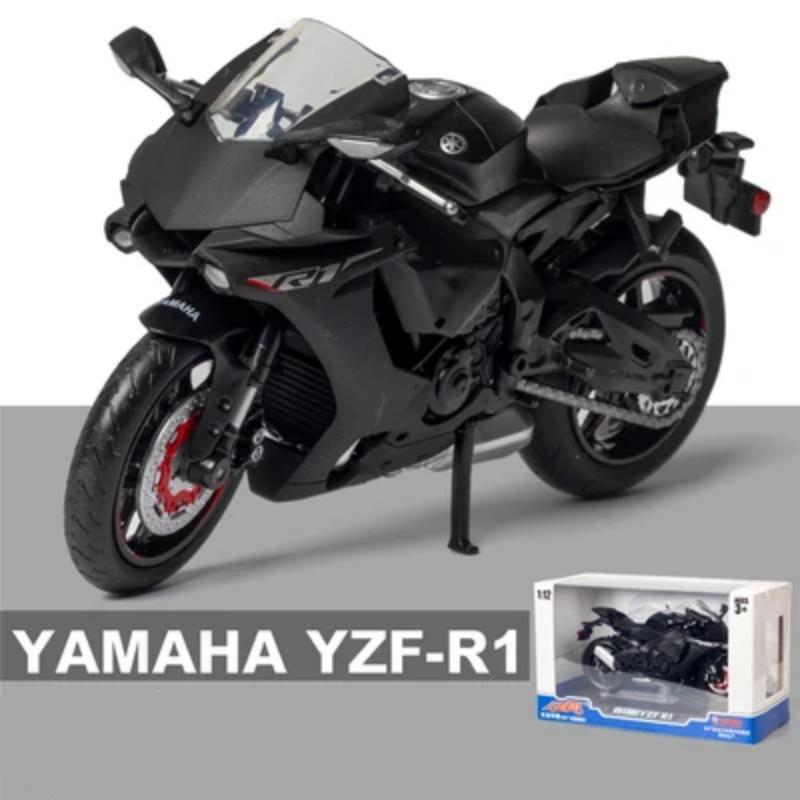 

1/12 Yamah YZF R1 Alloy Racing Sports Motorcycle Simulation Diecast Metal Cross Country Motorcycle Model Collection Kids Toy Gift чёрный
