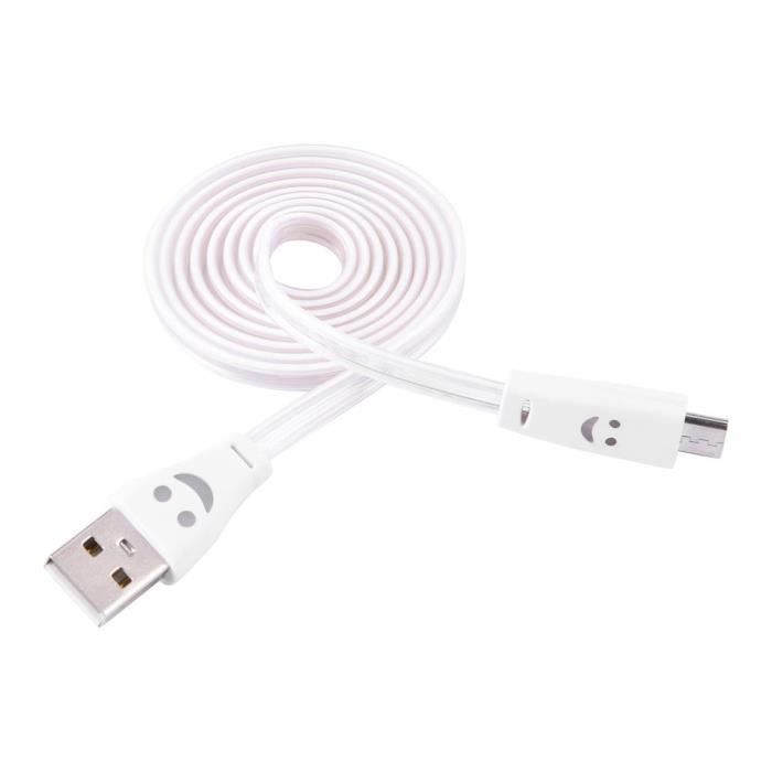 1m Light Up Led Micro Usb Data Sync Charger Cable Cord for Lg Android Phones