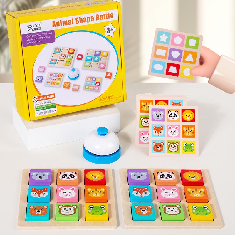 

Animal Shape Battle Puzzle: Interactive Building Block Game for Kids 2-6 Years