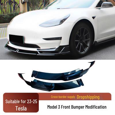 23-25 Tesla Model 3 Front Bumper Lip Kit, MP Style Decorative Accessory