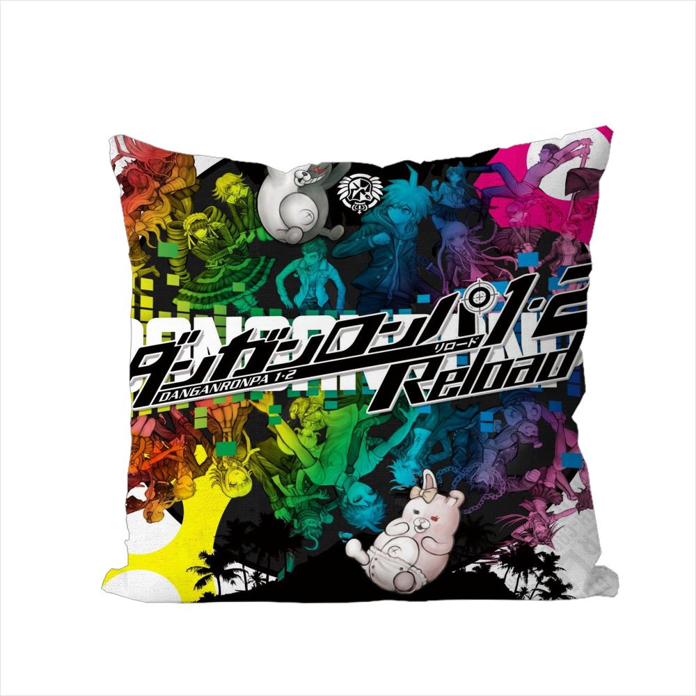 

DDanganronpa Pillow Case For Car Sofa Decorative Home Doublesided Print Plush Square Throw Pillow Cushion Cover 30x30cm