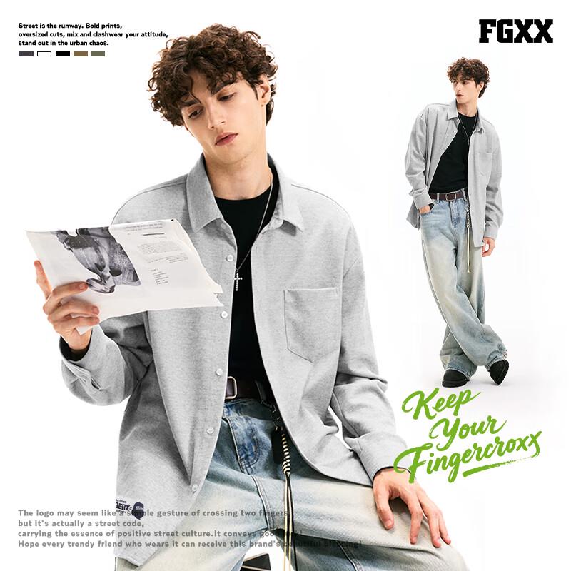 Fingercroxxit Japanese Style Relaxed Flannel Long-Sleeve Shirt