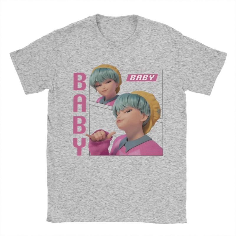 Baby Saja Kpop Demon Hunters Cotton T-Shirt For Couple Summer  Street Style T-Shirts O Neck Tees Oversized Dropshipping Clothing