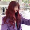 Air bangs big wave chemical fiber full head wig