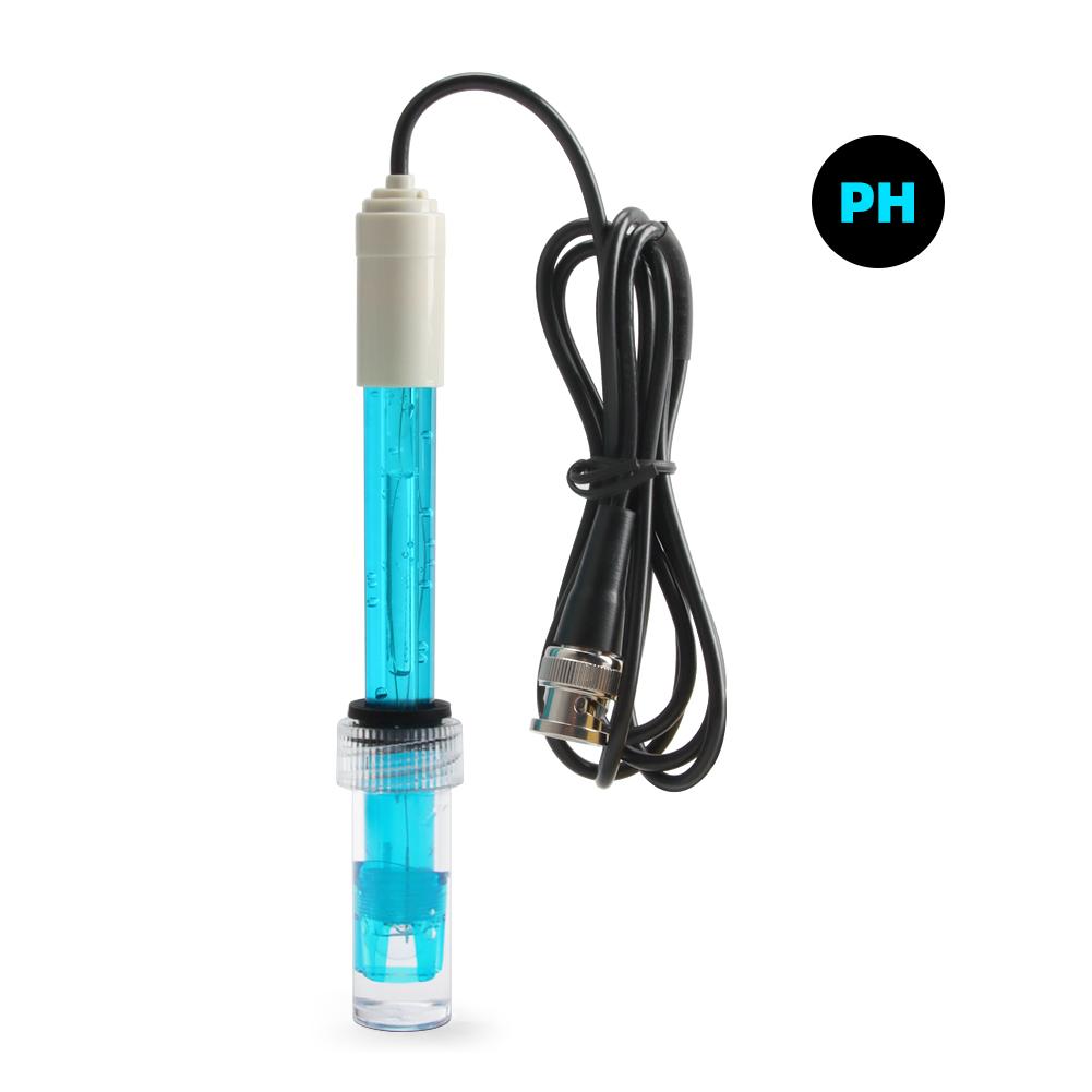 Replacement Probe with BNC Interface 3m Cable 0-14PH Q9 Probe Controller Oxidation-Reduction Potential Sensor Hydroponic Laboratory Testing Instrument