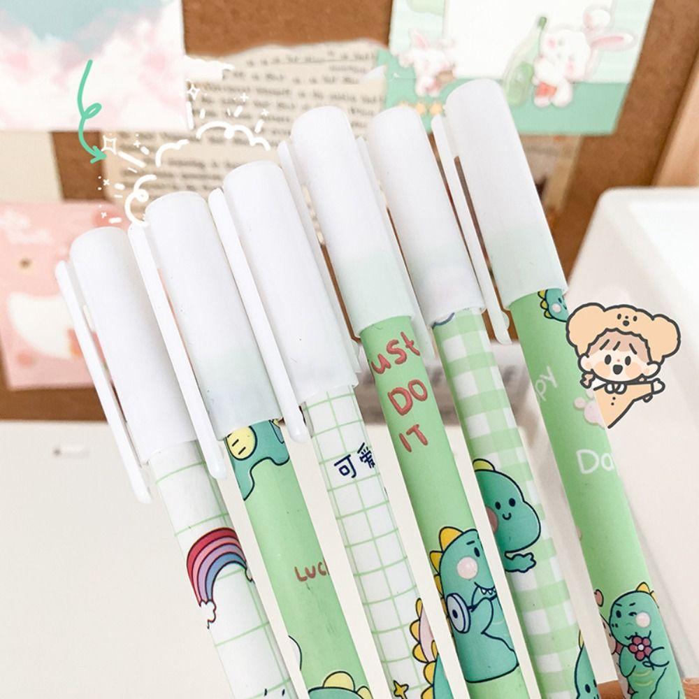 12PCS/Box Bear Peach Astronaut Ballpoint Pen Quick Drying Gel Pens  School Office Supplies