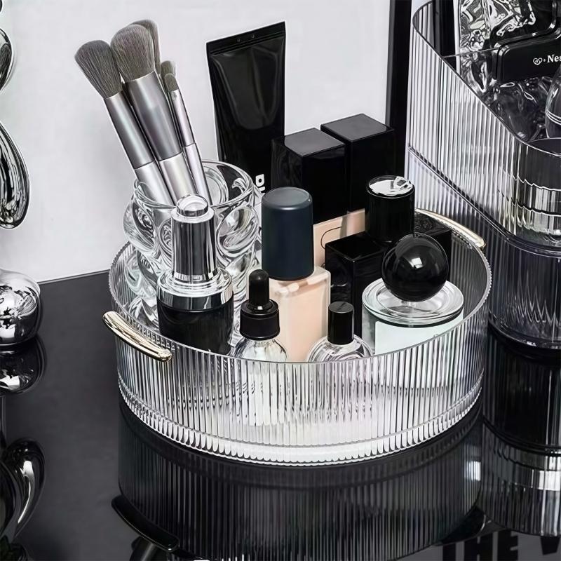 Rotating 360 Degree Cosmetics Organizers For Efficient Storage Of Makeup Perfumes And Jewelry