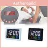 Clock Alarm Electronic Digital Large Display Charger Brightness Adjustable Level