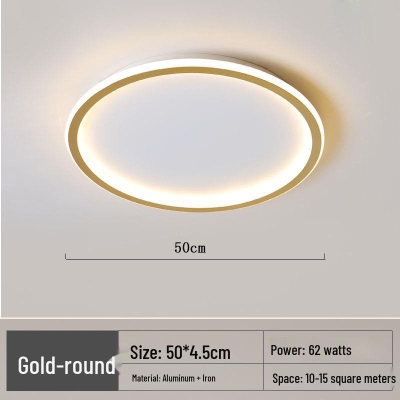 Sleek Round LED Ceiling Light - Modern Ultra-Thin for Bedroom, Living Room, Restaurant, or Study