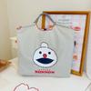 Japanese Style Handmade Waterproof Nylon Canvas Bag with Embroidered Patterns, Large Capacity
