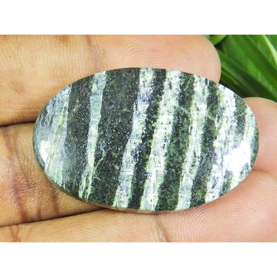 57Cts. Natural Green Swiss Opal Crystal Oval Cabochon Gemstone 26X40X06 MM SK-722