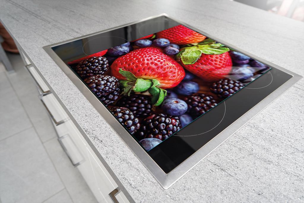 GLAS-SCHNEIDEBRETT 45x52 ERDBEEREN