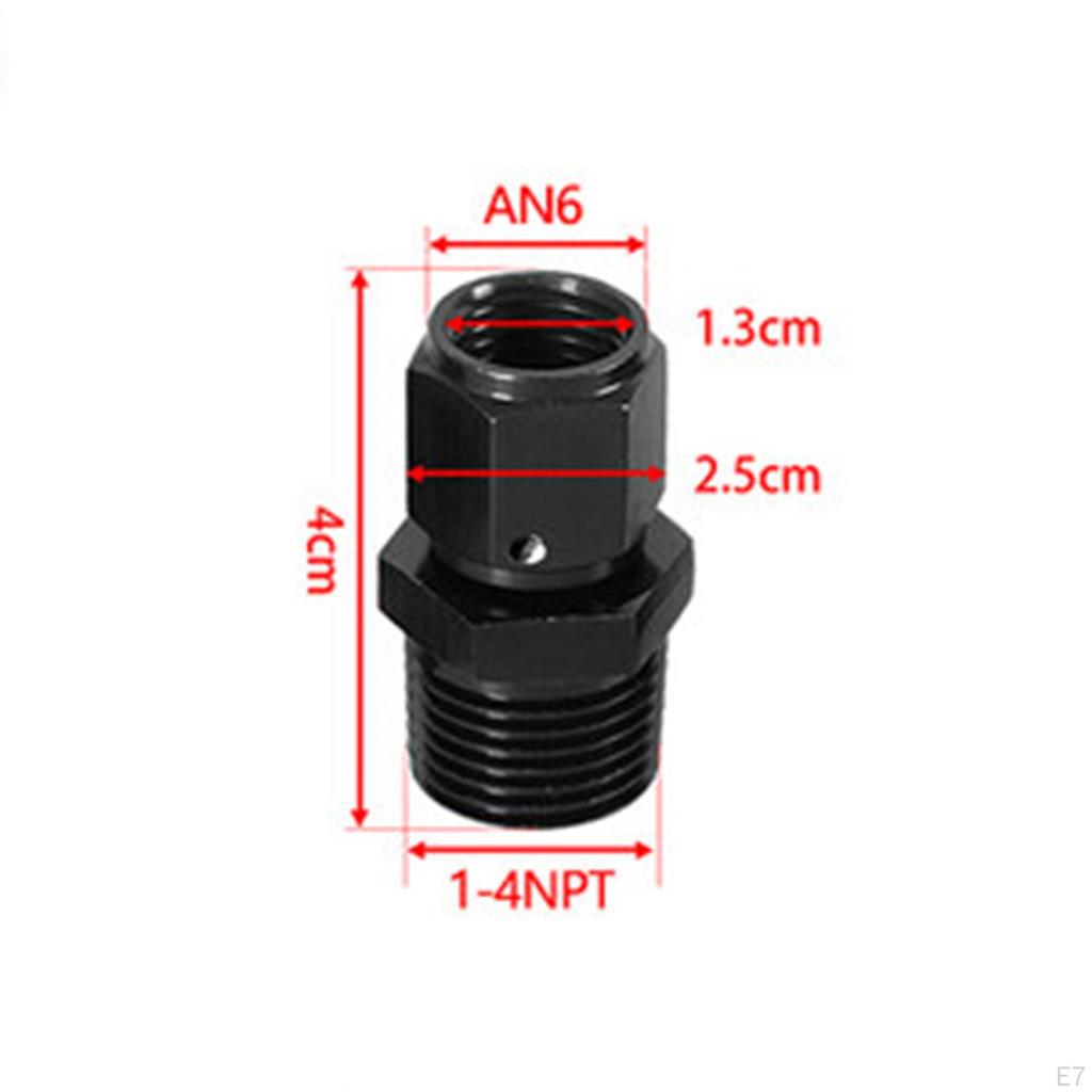 Aluminum Anodized Swivel Adapter Fitting Female to male Oil Line Pipe Connector Replacement