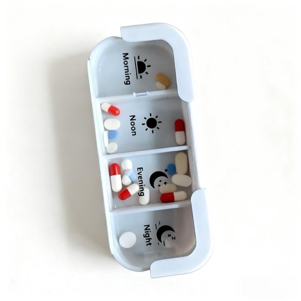 28 Fächer 7-Tage-Pillendose Große Kapazität Feuchtigkeitsgeschützt Wöchentlicher Pillenorganisator Tägliche Fächer Wasserdichte Reise-Pillendose