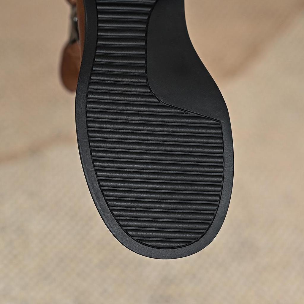 Dam Retro Chelsea Boots - Höst/Vinter 2025, Klack, Rund Tå, Elastisk Ankelkänga