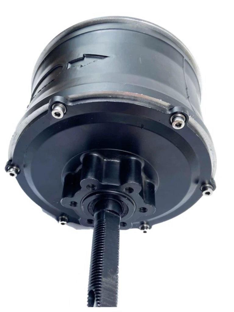 16" 100N.m Single Shaft Low-Speed High-Torque Brushless Geared External Hub Motor for Hand Cart