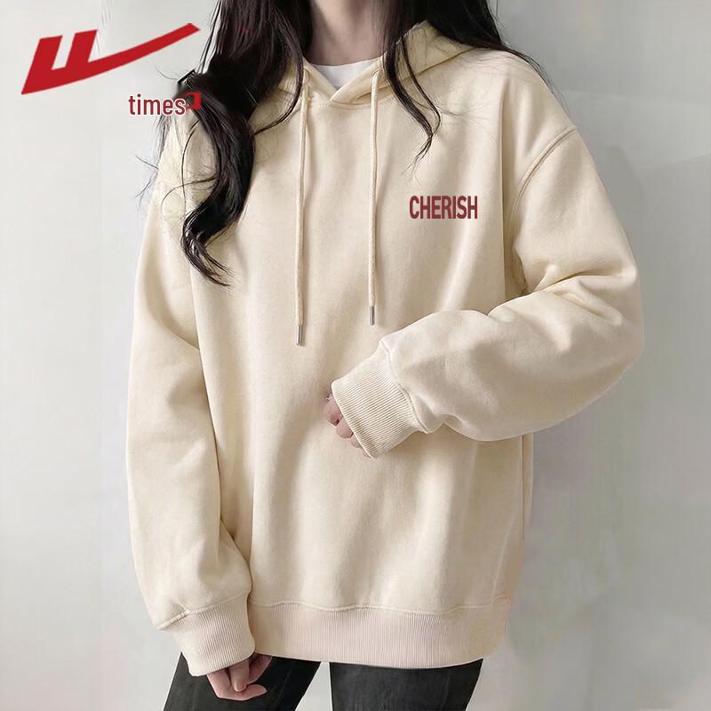 Warrior Women's Letter Print Hooded Sweatshirt