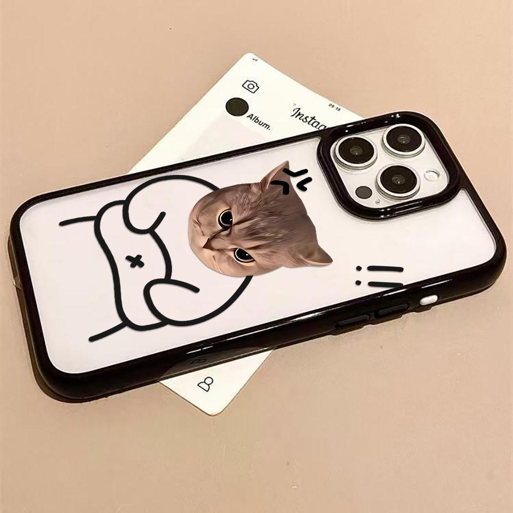 Acrylic Phone Case for iPhone 11 12 13 14 Pro 12 14 16 Pro Max for Samsung A16 A36 A56 S24 FE High-quality Painted Anti-fall Mobile Phone Case