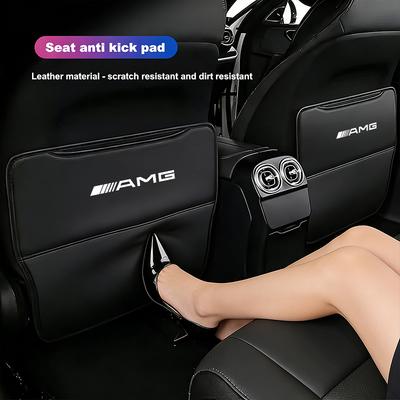 LVCF8 Car Seat Anti Kick Pad Backrest Protective Tape Rear Accessories For Mercedes Benz AMG W223 W213 W206 W464 W247 W167 W166 W222